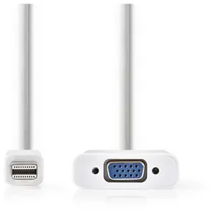 NEDIS Câble mini DisplayPort mâle vers VGA femelle (20 cm) pas cher