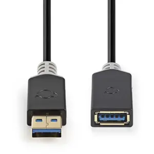 Nedis Câble USB 3.0 A mâle - A H Embrayage 2.0 m Anthracite pas cher