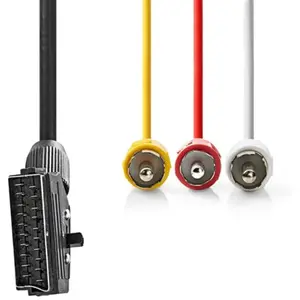 Câble SCART Nedis CVGP31130BK20 2.00 m pas cher