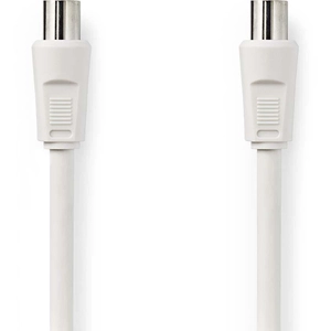 Comparateur de prix : Câble coaxial 90 db cei (coaxial) mâle - cei (coaxial) femelle 10 m blanc nedis