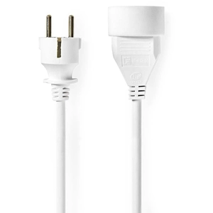 Nedis Lot de 3 rallonges électriques droites blanches - 3 m pas cher