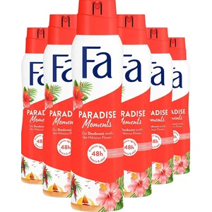 Fa Paradise Moments - Deodorant Spray - Voordeelverpakking - 6 x 150 ml pas cher