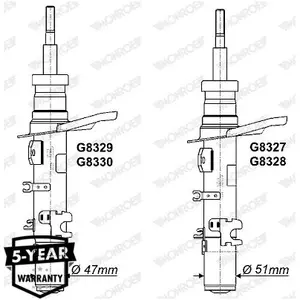 Schokdemper G8328 Monroe pas cher