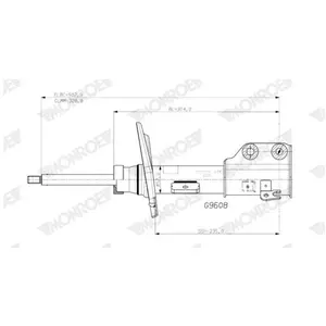 MONROE Amortisseurs pour PEUGEOT: 208 & OPEL: Corsa (Ref: G9608) pas cher