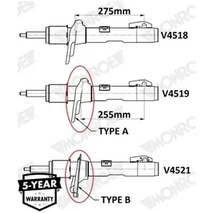 Schokdemper V4521 Monroe pas cher