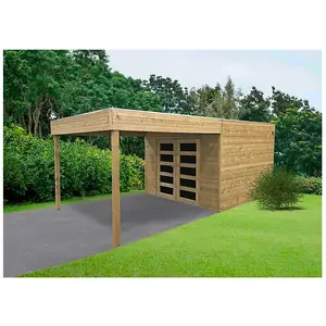 Solid Abri de jardin en bois traité Matera 298x291+293cm