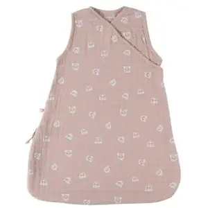 Noukie's - Slaapzak - 70cm - Mousseline - Zomer - Luipaardprint - Cappuccino pas cher