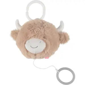 Noukie's Peluche musicale Fluffy en Veloudoux beige pas cher