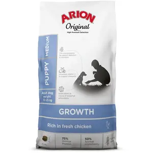 Arion Original Puppy Medium Breed poulet, riz - 12 kg pas cher