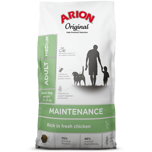 Arion Original Adult Medium Breed poulet, riz - 12 kg pas cher