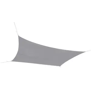 Voile d'ombrage 3x2 m gris clair Autres Gris Clair pas cher