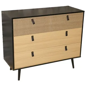 Comparateur de prix : Commode de chambre contemporaine effet bois Chelsea - URBAN LIVING - L...