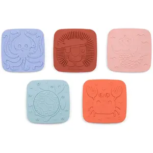 Lilliputiens Lot de 5 dalles sensorielles pour le bain pas cher
