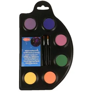 GOODMARK Fluo UV make up set - Waterbasis schmink met 6 kleuren