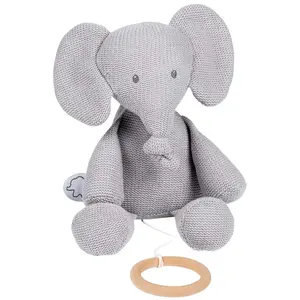 Nattou Peluche Musicale Éléphant Tricot Tembo - Nattou