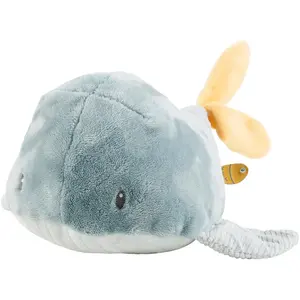 Nattou Knuffel - Walvis - Romeo, Jules en Sally - 20 cm - Marmergroen pas cher