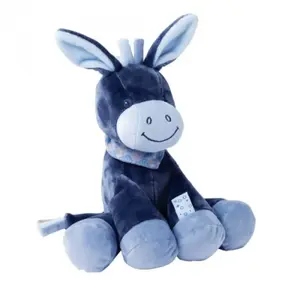 Nattou Doudou Âne Alex, Compagnon dès la naissance, Hauteur : 24 cm, Alex et Bibou, Bleu pas cher