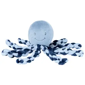 NATTOU Peluche Pieuvre Bleu pas cher