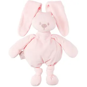Doudou lapin rose lapidou - nattou pas cher