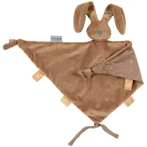 Nattou LAPIDOU Maxi Knuffeldoekje Doudou - Konijn - 65 cm - Mokka pas cher