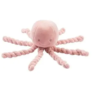 NATTOU Doudou Pieuvre Lapidou - 23 cm - 100% polyester - Rose pas cher