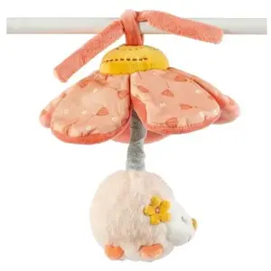 Nattou Mila, Lana en Zoe - Trillende Knuffel - 15 cm - Koraal pas cher