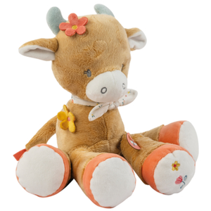 Nattou Koe Mila - Knuffel - 30 cm - Donker Warm Beige pas cher
