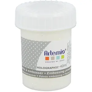 Relief poeder holographisch transparant - 40 ml - Artemio