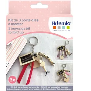Artemio Kit DIY 3 porte-clés - Maman