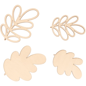 ARTEMIO 16 silhouettes en bois à décorer - Jardin pas cher