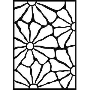 Bloem sjablon 21x29,7 cm - Artemio