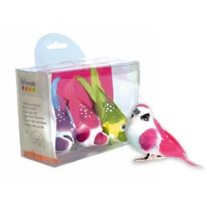 Comparateur de prix : Oiseaux décoratifs multicolore 3 pièces - artémio