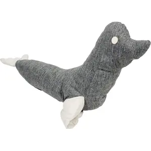 Duvo ECO Pluche Zeehond XL - 94x40x50cm grijs pas cher