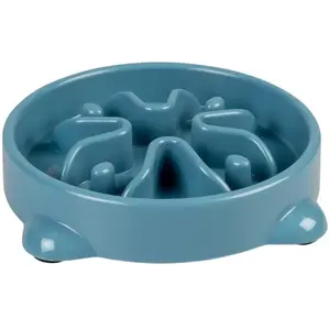Duvo Gamelle anti-glouton 700ml - M - 25,5x25,5x5cm pétrole pas cher