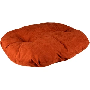Duvo Eco Kussen ovaal velvet copper rood/wit M - 80x64x7