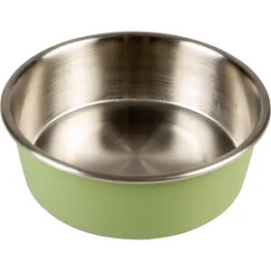 Duvoplus - Drinkbak - Hond - Eetkom Matte Fix 240ml - Ø11,1cm Groen - 1st pas cher