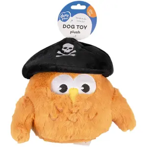 Duvoplus - Hond - Pluche Uil Piraat 24x17x8cm Bruin - 162301Vendu parbol