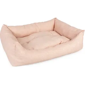 Duvo+ Mand Rechthoekig Mellow Oranje L - 85x70x20cm pas cher