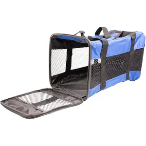 Duvo Transporttas Blauw/zwart 47x25x27CM pas cher