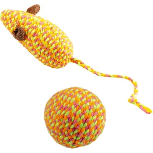 Duvoplus - Speelgoed Voor Dieren - Kat - Jolly Oranje Muis En Bal 2pc ... pas cher
