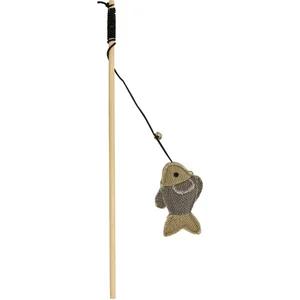 Duvoplus - Speelgoed Voor Dieren - Kat - Canvas Speelhengel Vis 40x6,8... pas cher
