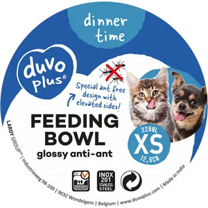 Duvoplus - Voerbak - Hond - Eetkom Glossy Anti-mier Xs - 220ml - 12,6cm - 1st pas cher