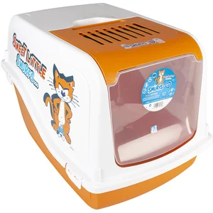 De smurfen - Azrael gesloten kattentoilet - 57x39x38cm - Duvo plus pas cher