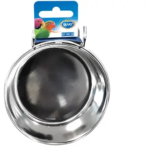 Duvoplus - Drinkbak - Hond - Eetkom Deco Fix Terrazzo Look 1000ml - L - 25,8x25,8x5,1cm Wit - 1st