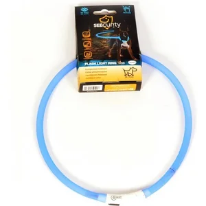 Duvoplus - Halsband Voor Dieren - Hond - Flash Light Ring Usb Silicon 70cm Blauw - 1st pas cher