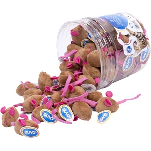 Duvoplus - Speelgoed Voor Dieren - Kat - Pluche Veldmuis - per stuk pas cher