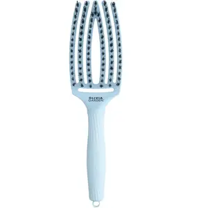Olivia Garden - FingerBrush Boar&Nylon - Pastel Blue