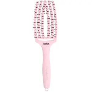 Olivia Garden - FingerBrush Double Bristle - Pastel Pink New pas cher