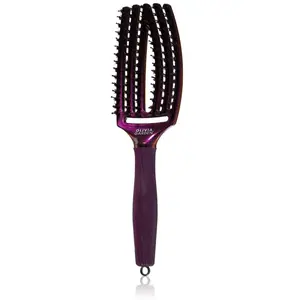 Olivia Garden Borstel Fingerbrush Medium ID1827 Amethyst 1Stuks pas cher
