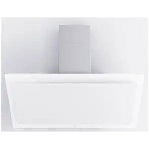 Novy novy - hotte décorative inclinée 120cm 808m3/h verre blanc - 7841